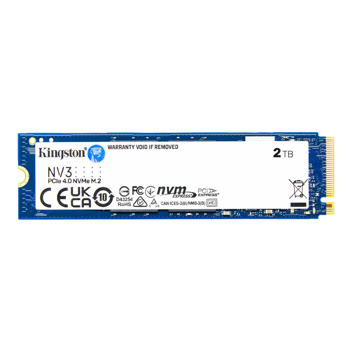 Ổ cứng SSD Kingston NV3 2TB (NVMe PCIe/ Gen4x4 M2.2280/ 6000MB/s/ 5000MB/s)