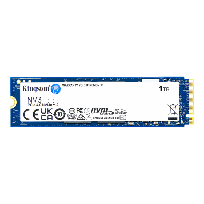 Ổ cứng SSD Kingston NV3 1TB (NVMe PCIe/ Gen4x4 M2.2280/ 6000MB/s/ 4000MB/s)