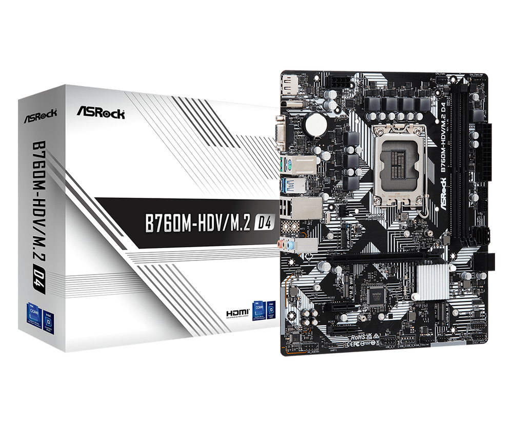 Mainboard ASRock B760M-HDV/M.2 D4