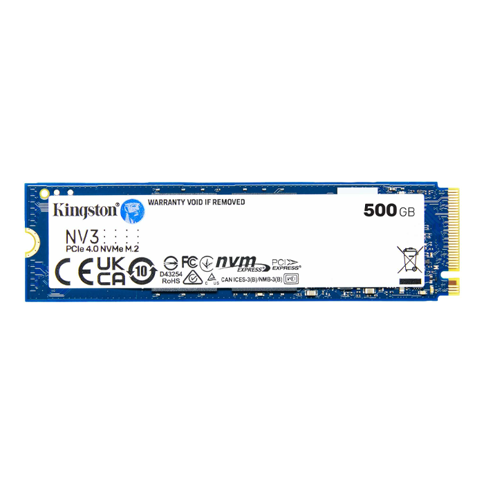 Ổ cứng SSD Kingston NV3 500GB (NVMe PCIe/ Gen4x4 M2.2280/ 5000MB/s/ 3000MB/s)