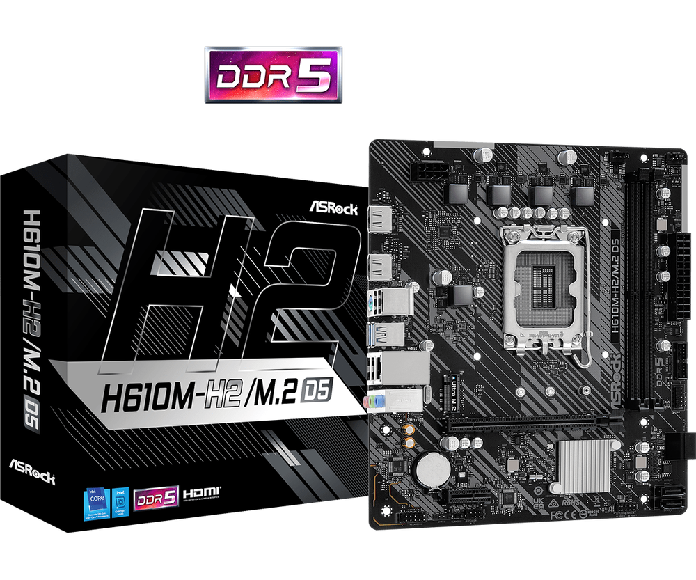 Mainboard ASRock H610M-H2/M.2 D5