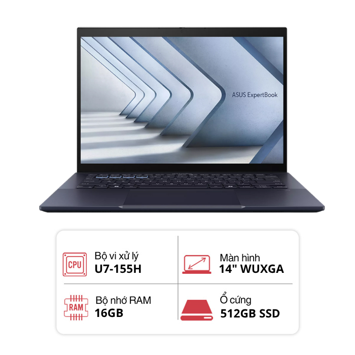 Laptop ASUS ExpertBook B5 B5404CMA-Q70250WL (U7-155H/ 16GB/ 512GB/ 14