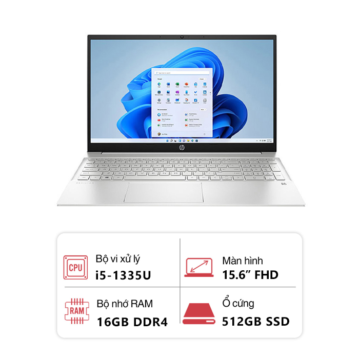 Laptop HP Pavilion 15-eg3111TU 8U6L8PA (Intel Core i5-1335U/ 16GB/ 512GB/ Intel Iris Xe Graphics/ 15.6