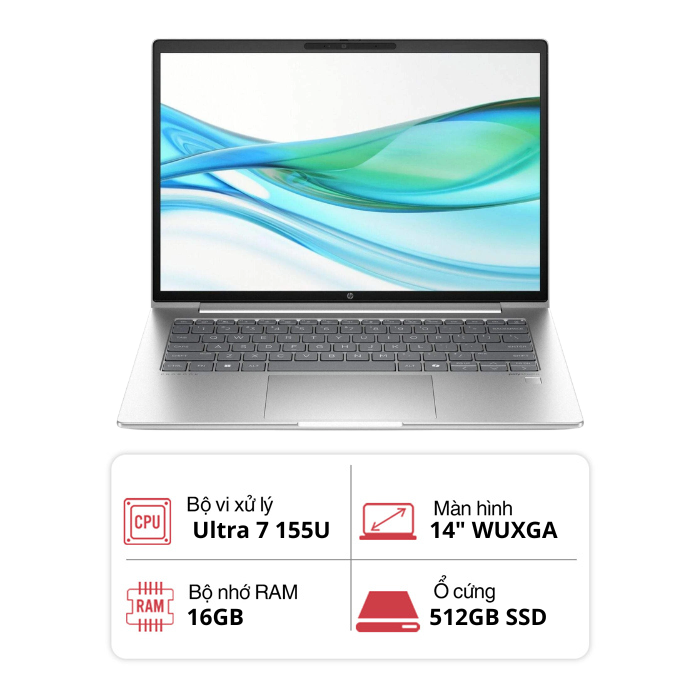 Laptop  HP ProBook 440 G11 A3RN3UAR#ABA (Core™ Ultra 7 155U/ 512B SSD/ 16GB/ 14