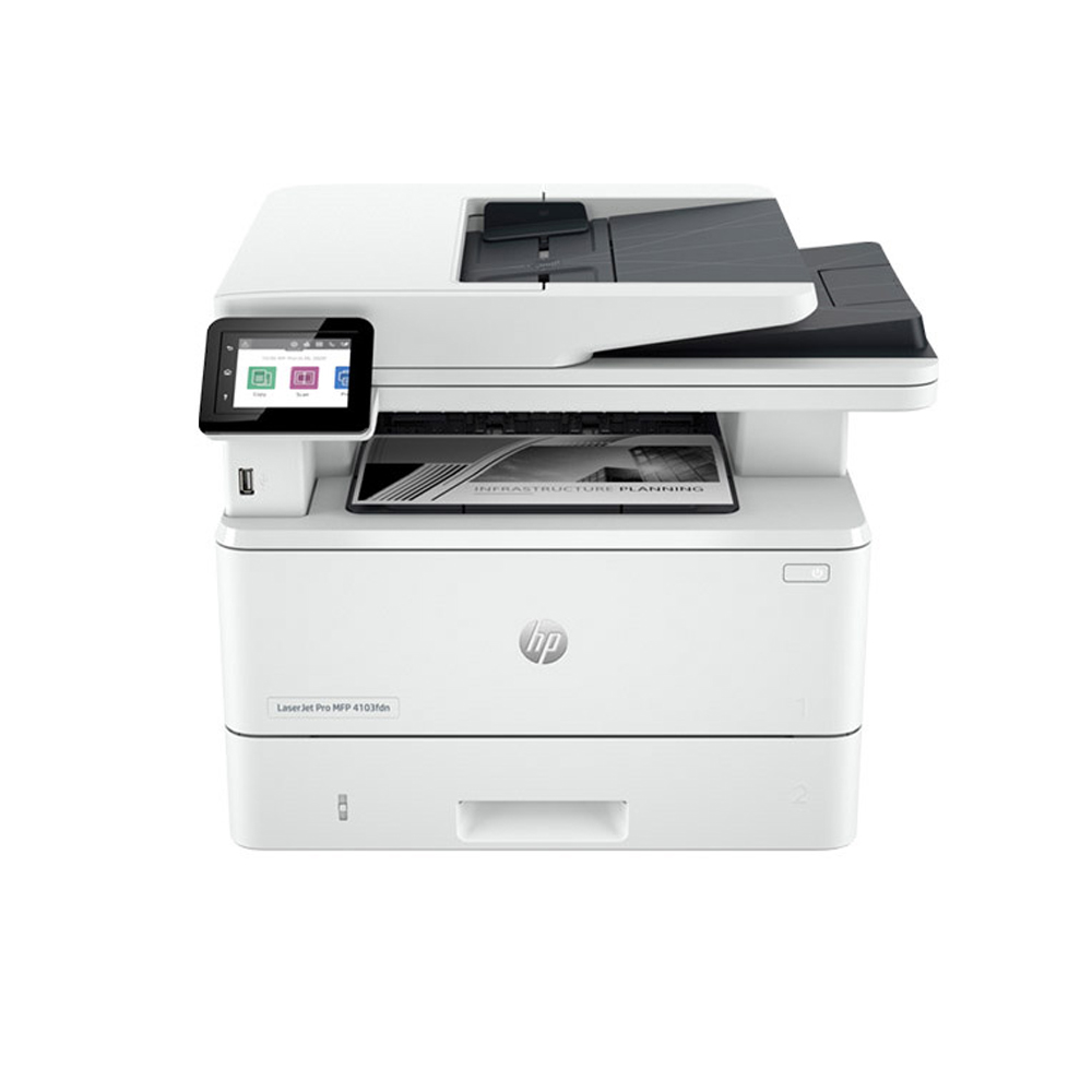 Máy in Laser đen trắng đa năng HP 4103fdn 2Z628A (A4/ In đảo mặt/ Scan ADF 2 mặt/ Copy/ Fax/ USB/ LAN)