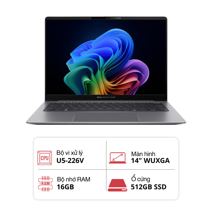 Laptop ASUS ExpertBook P5 P5405CSA-NZ0450WS (U5-226V/ 16GB/ 512GB/ 14