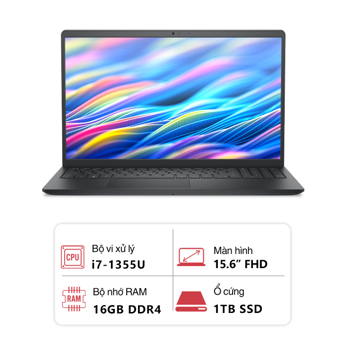 Laptop Dell 15 DC15250 (Intel Core i7-1355U/ 16GB/ 1TB/ 15.6