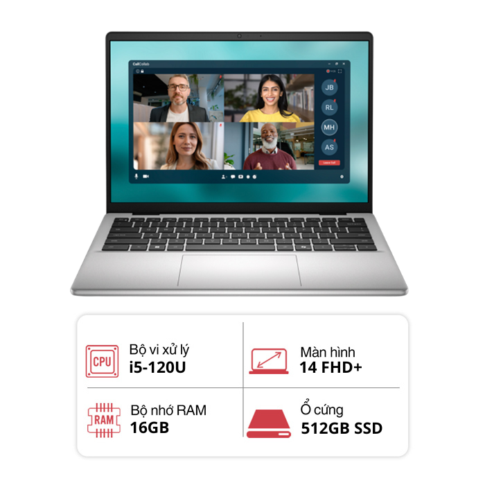 Laptop Dell 14 DC14250 F0FTK5 (i5 120U/ 16GB/ 512GB/ 14 inch FHD+/Win 11/Office/ Bạc)