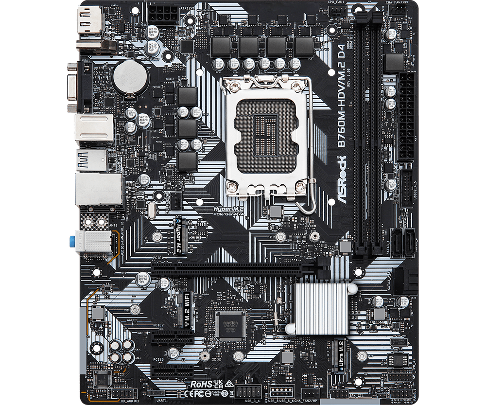 Mainboard ASRock B760M-HDV/M.2 D4