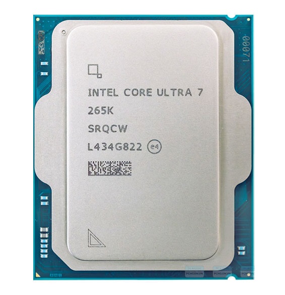 CPU Intel Core Ultra 7 265K (UP TO 5.5Ghz, 20 NHÂN 20 LUỒNG, 30MB CACHE, 125W) - Socket Intel LGA 1851/ARROW LAKE