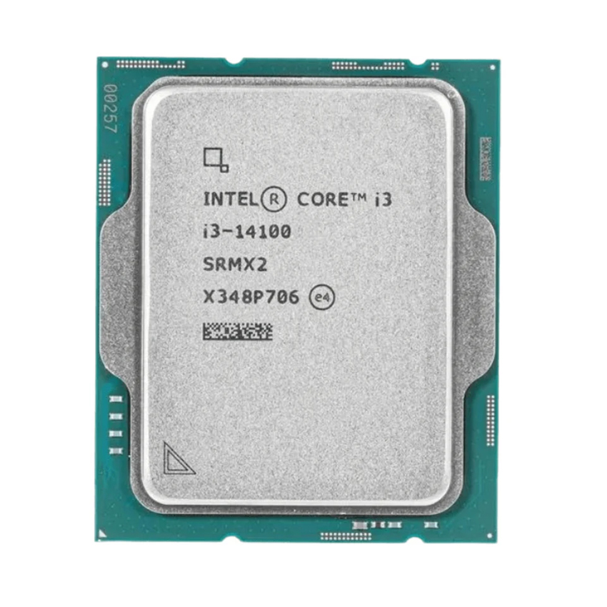 CPU Intel Core i3-14100 (Upto 4.7Ghz, 4 Nhân 8 Luồng, 12MB Cache, 60W - Socket Intel LGA 1700/RaptorLake)