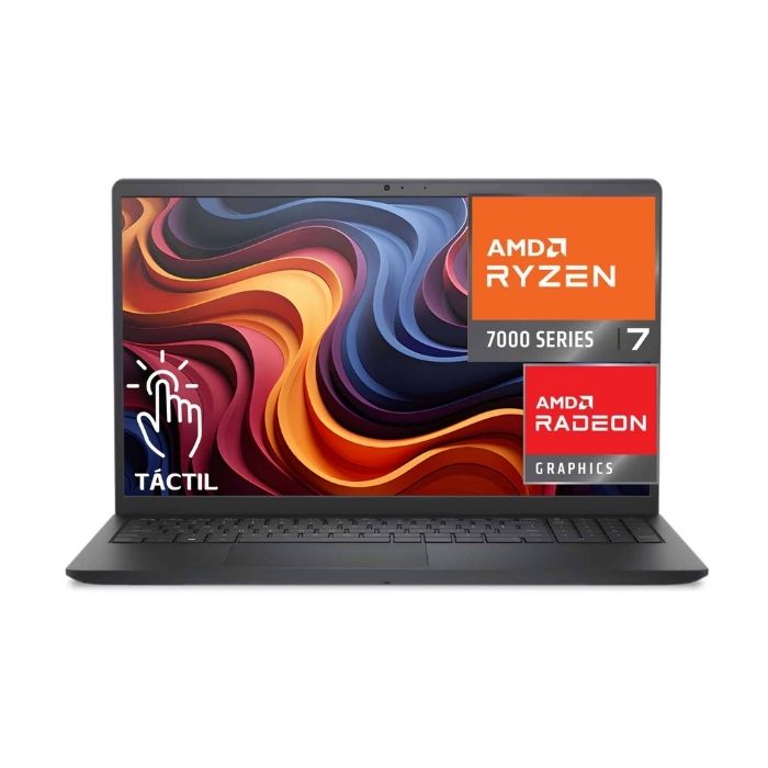 Laptop Dell 15 LDC15255-A117BLK-PUS (AMD Ryzen 7-7730U, 16GB, 512GB SSD, AMD Radeon Graphics, 15.6”1920X1080, Touch, W11)