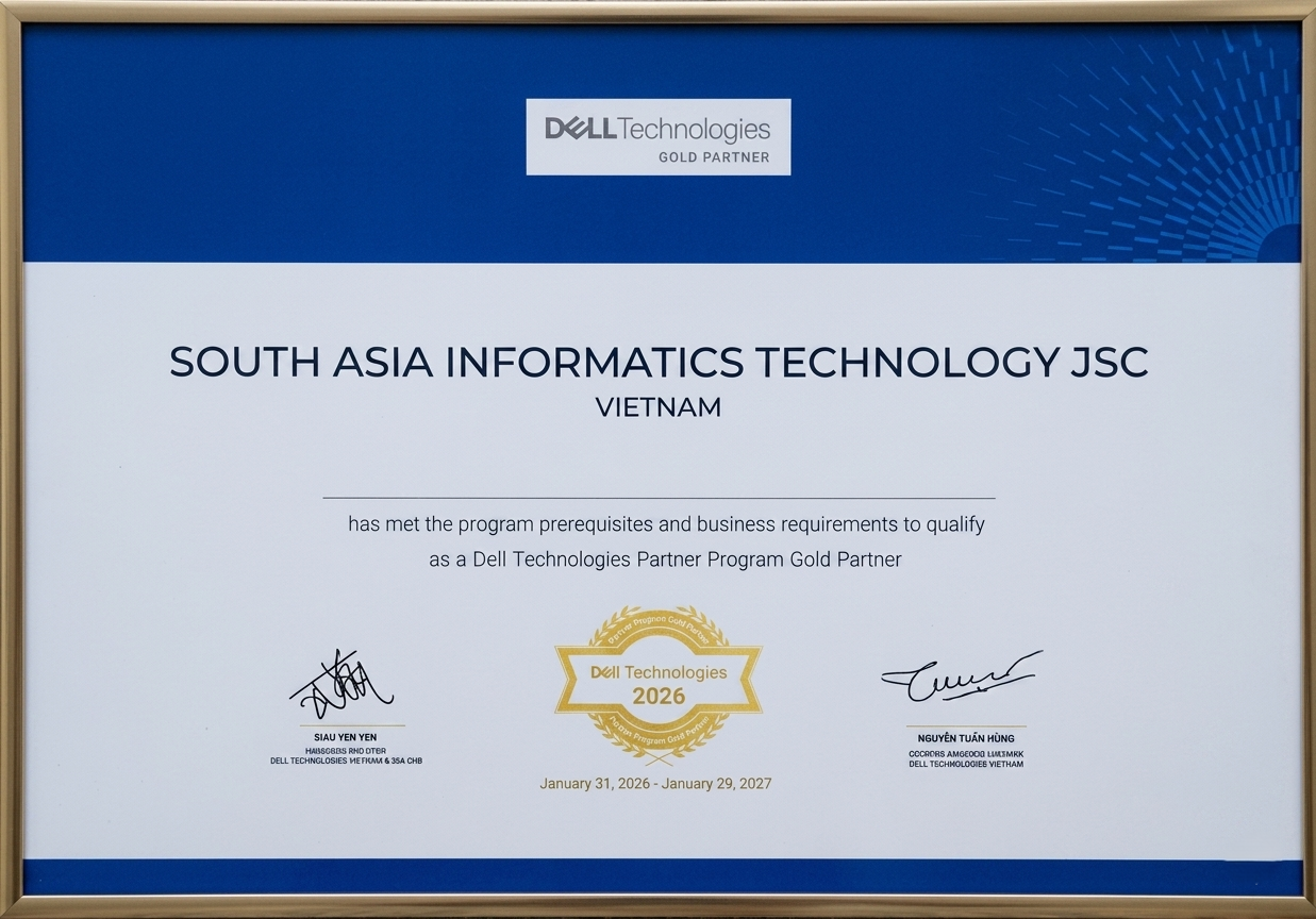 Nam Á Group tiếp tục khẳng định vị thế với chứng nhận Dell Technologies Gold Partner 2026