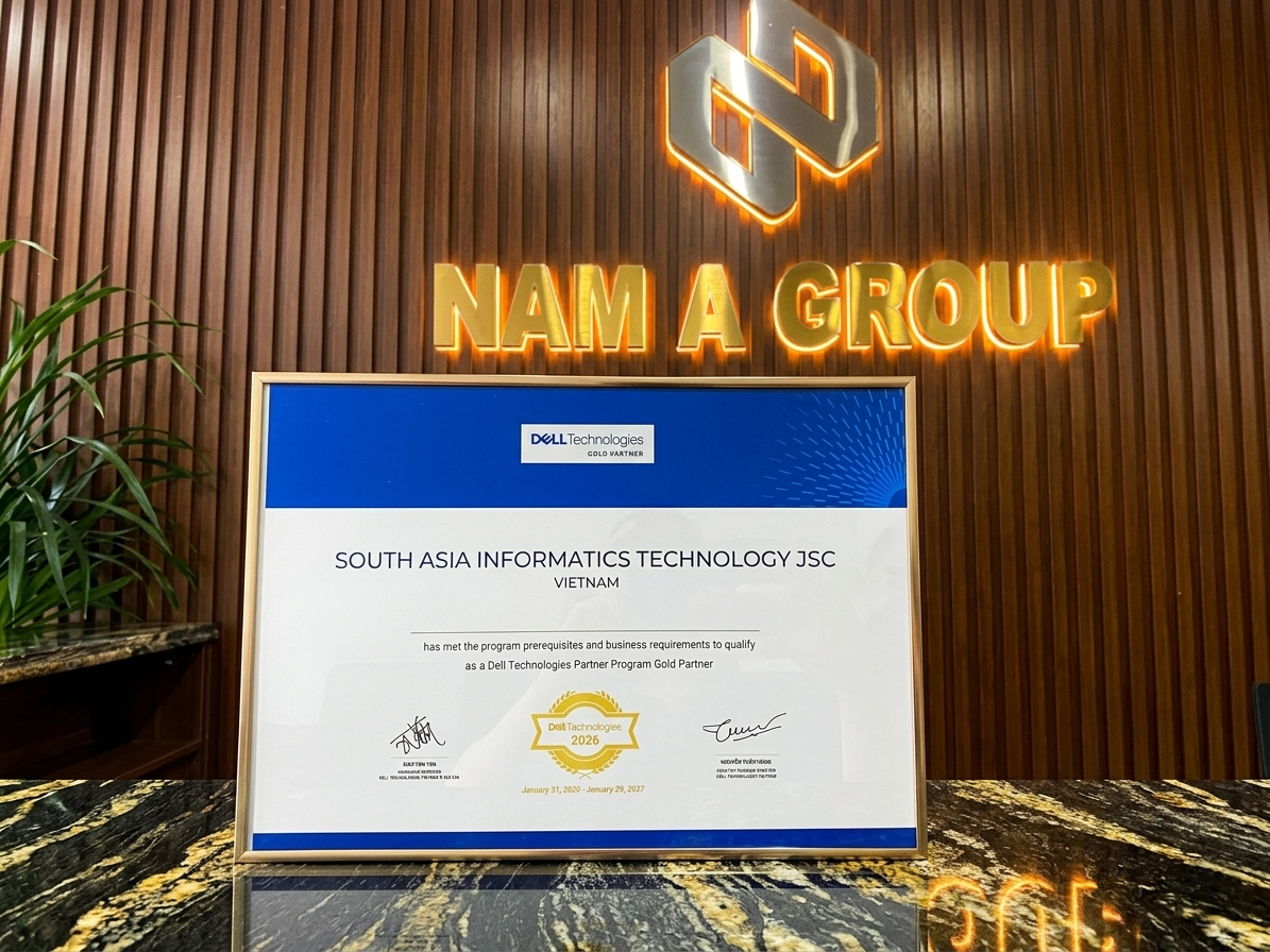 Nam Á Group tiếp tục khẳng định vị thế với chứng nhận Dell Technologies Gold Partner 2026