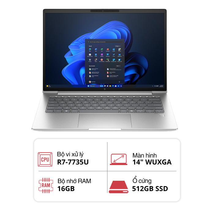 Laptop HP EliteBook 645 G11 A8WT1PT (R7-7735U/ 16GB/ 512GB/ 14
