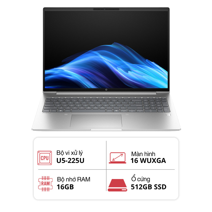 Laptop HP Probook 4 G1i 16 BQ5D9PT (U5-225U/ 16GB/ 512GB SSD/ 16