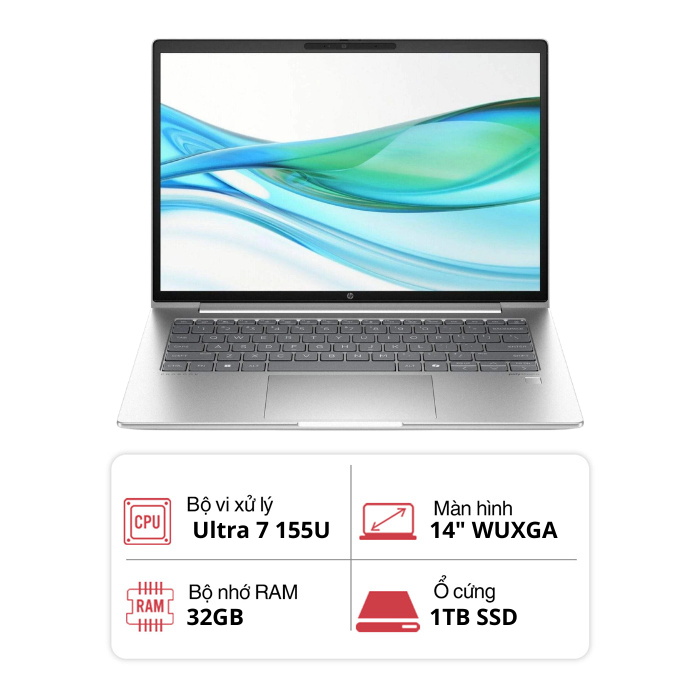 Laptop  HP ProBook 440 G11 A3RN5UAR#ABA (Core™ Ultra 7 155U/ 1TB SSD/ 32GB/ 14