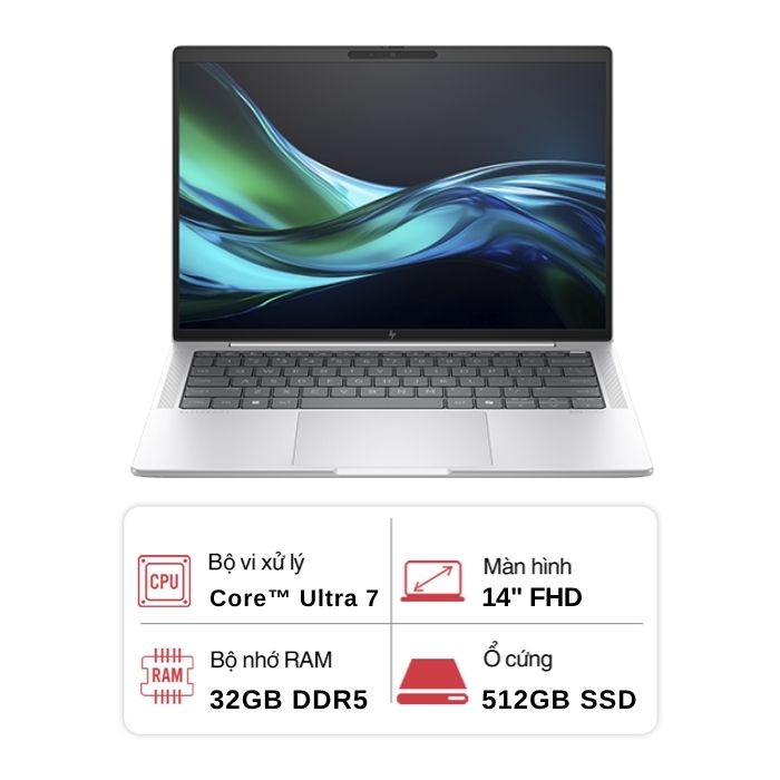 Laptop  HP EliteBook 1040 G11Core™ Ultra 7 165H A6SX2UTR#ABA (Core™ Ultra 7 165H / 512B SSD/ 32GB/ 14